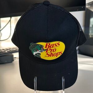 Bass Pro Shops Black and Yellow Fishing Cap